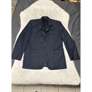 Lauren Ralph Lauren Men's Blue Wool Blazer Jacket Size 44L Long‎